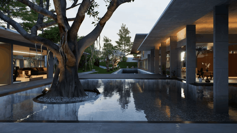 animation rendering using D5