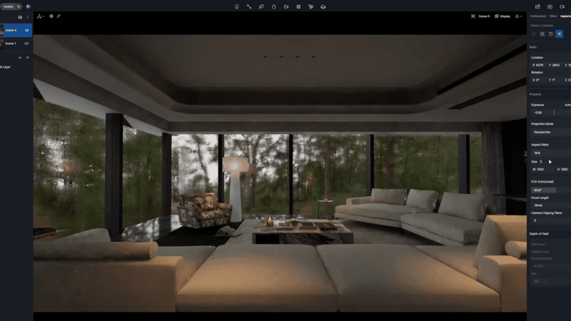 vr rendering using D5
