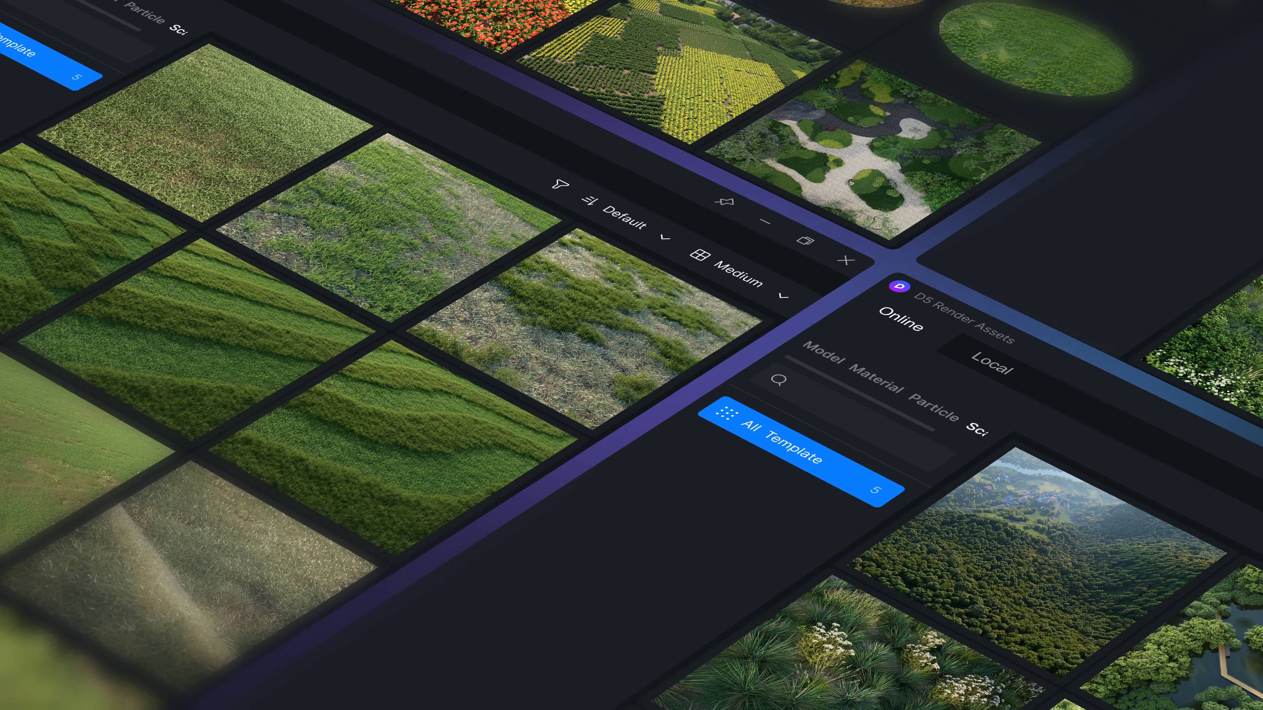 vegetation templates in D5